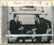 1970 Press Photo President Richard M. Nixon & MN Senator Hubert H. Humphrey, DC