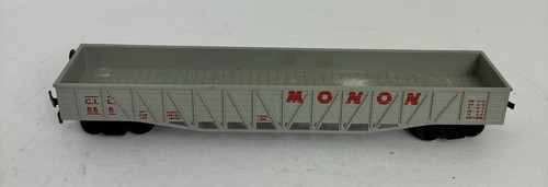 Model Power Trains HO Scale Gray Monon Outside Brace Wood Gondola Car #9091 - Picture 2 of 8