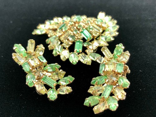 Seltene Vintage Kramer of New York Brosche & Ohrring Set - Bild 1 von 12