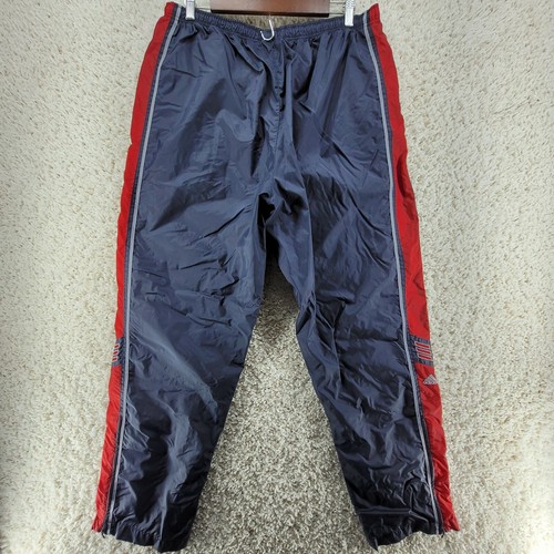 Rare Adidas Track Pants Mens Size Large Gray Red Athletic Joggers Style AGC002 887386125806 | eBay