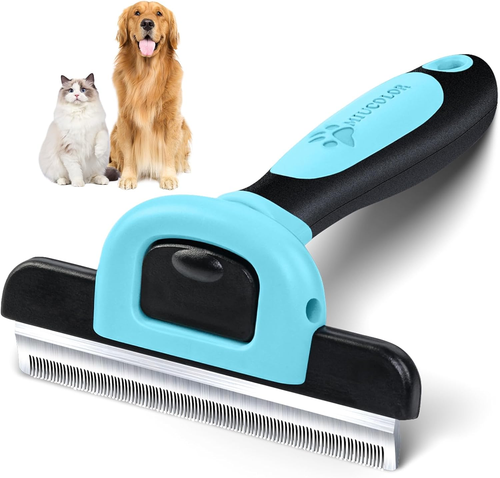 Pet Grooming Brush, Deshedding Tool for Dogs & Cats, Effectively Reduces Sheddin - Picture 7 of 11