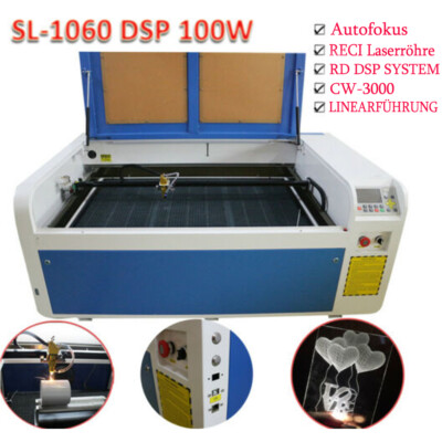 RUIDA DSP 1060 100W Co2 USB Laserschneidmaschine Autofocus Royal Axis Reci Tube