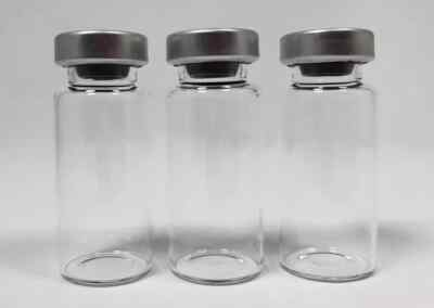 #ad THREE 10ml CLEAR EMPTY sterile capped serum vials $14.95