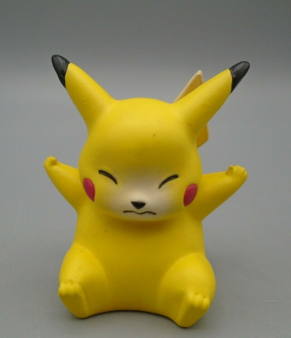 Vintage Pokemon Pikachu with Closed Eyes 1.75