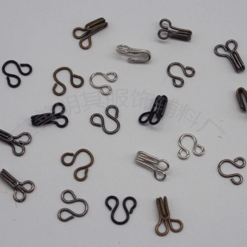 Hook and eye fasteners. 18.5mm Various pack sizes. Various colours. Sew on.  - Photo 1/6