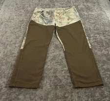 Wrangler Pro Gear Pants Mens 42x30 Realtree Camo Brush Guard Hunting Tag:46x32