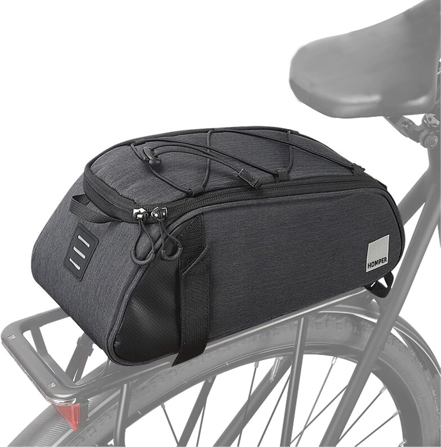 Cycle Saddle Rear Rack Pannier Bike Bag 7L Waterproof with Shoulder Strap