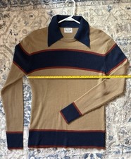 Vintage Royal Knight Sweater Large Knit Pullover USA Made Fall Colors Sweater