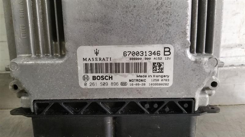 17 2017 MASERATI GHIBLI 3.0L ECM ENGINE CONTROL MODULE 670031346