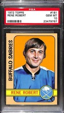 1972 Topps #161 RENE ROBERT PSA 10 GEM-MT 23479767 