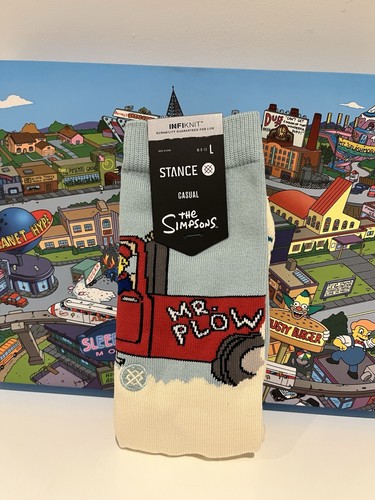STANCE "MR. PLOW" SIMPSONS COLLECTION Crew-Socken für Herren/Damen - Large 9-13 - Bild 1 von 1