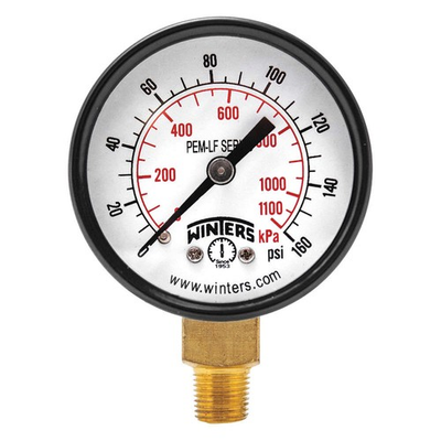 #ad WINTERS PEM197LF GaugePressure2in.0 to 160 psi PK 6 $83.52