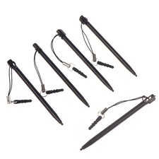 5Pcs Resistive Touch Screen Stylus Hard Tip Pen With Dust Plug Rope For POS.t2