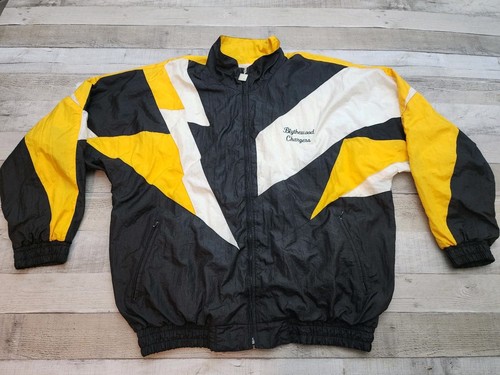 Vtg Pro Celebrity American Team Sports Black And Gold Blythewood Chargers Jacket