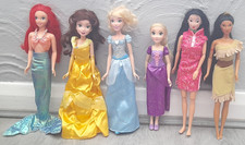 Disney princess Cinderella Mulan Pocahontas Belle Rapunzel Ariel doll bundle