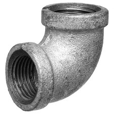 Zoro Select 793Fm8 90 Degrees Elbow Galvanized Malleable Iron Pipe Fitting,,