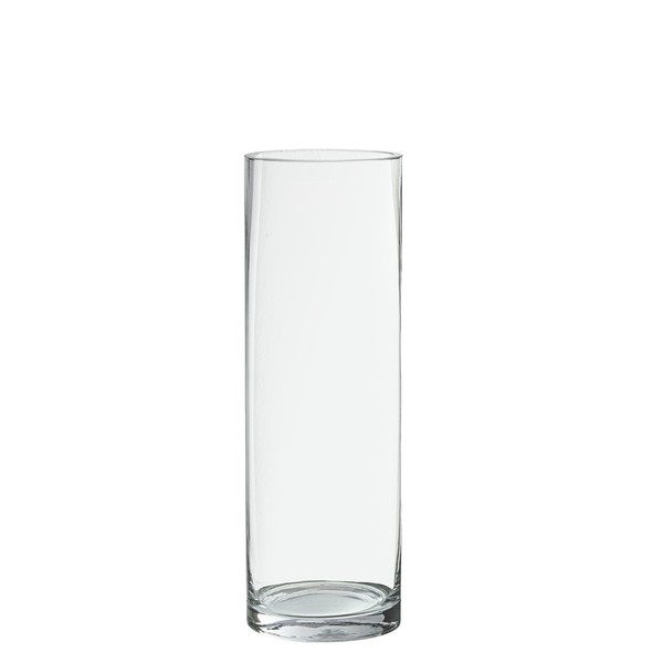 DRW Tischvase Aus Glas In Zylinderform, Transparent, 10 X 10 X 30 Cm-image