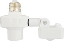 Motion Sensor Light Socket, Adjustable Auto On/Off for Indoor Use E26/E27