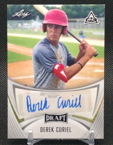 Derek Curiel Auto 2021 Leaf Draft (1st Autographed Card) LSU Tigers Amateur RC