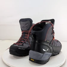 Salewa Alp Trainer 2 Mid GTX Hiking Boots, Mens 9, Dark Denim/Orange, Worn Once!