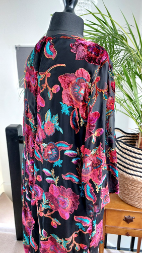 LADIES New rich velvet shift cocktail dress PLUS size 20 XL Wedding Event Loose - Picture 5 of 14