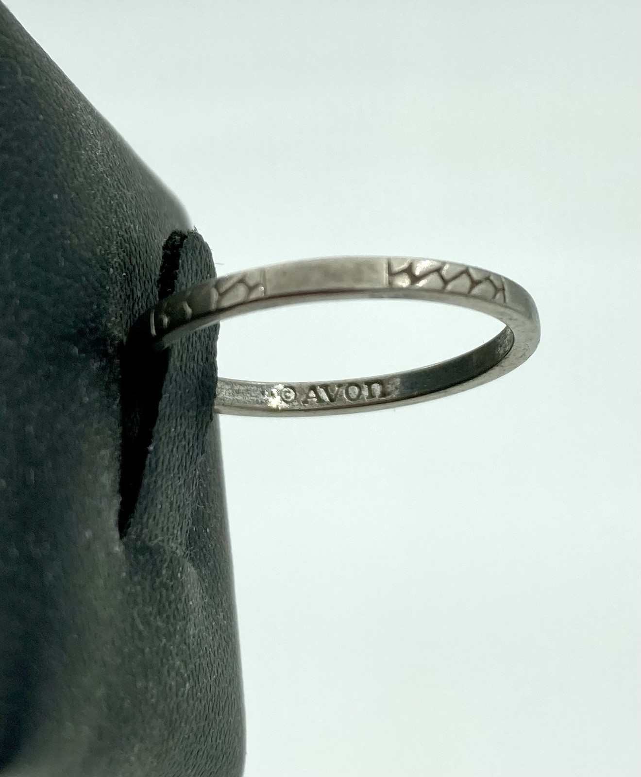 Vintage Avon Stackable Ring - Silver Tone - Snake… - image 1