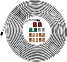 3/16 Inch Stainless Steel Brake Line Kit, 25 Ft Brake Tubing