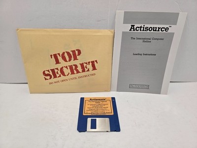 Hacker II The Doomsday Papers w/ Manual & Inserts 3.5'' Commodore Amiga