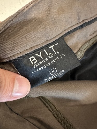 BYLT Everyday 2.0 Pantalone Uomo Marrone Medio Performance Elasticizzato Active Casual - Foto 4 di 5