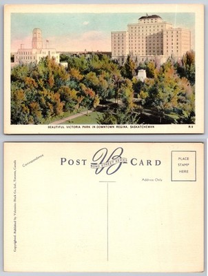 Victoria Park Downtown Regina Saskatchewan Postcard