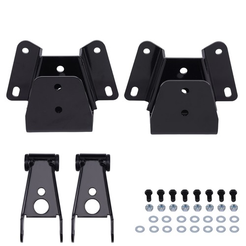 3"-4" Drop Lowering Shackles Hangers Kit For Ford F100 F150 2WD 1973-1996