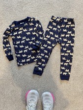 Hanna Andersson HannaSoft Pajama Set 3T Unisex Polar Bear Girls Boys Long John