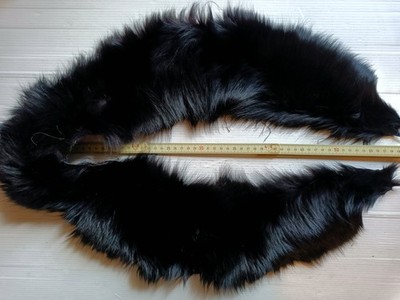 ECHTFELLKRAGEN LEDER SCHWARZ CM. 60 X 2 TIER UNBEKANNT
