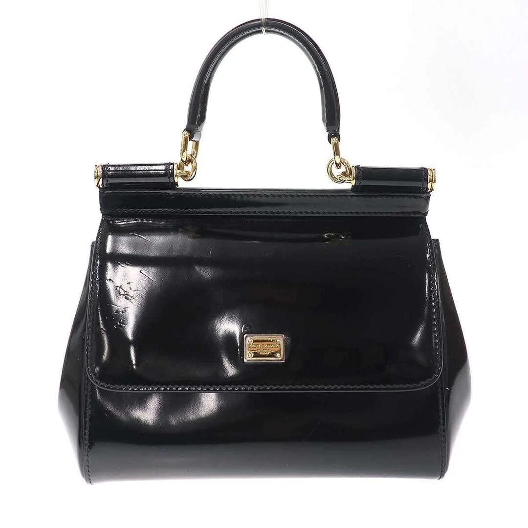 Dolce&Gabbana Black Patent Bags & Handbags for Women for sale | eBay
