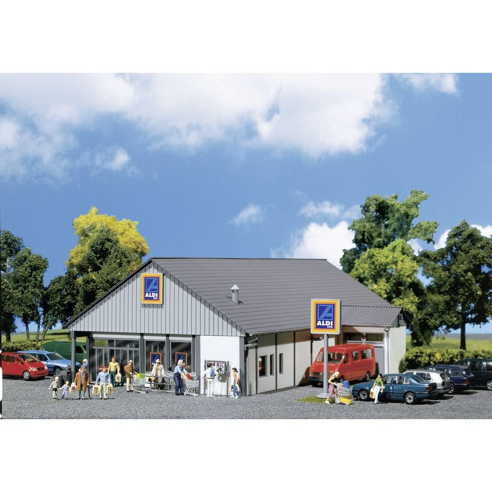 Supermarché Aldi Faller 130339 kit de construction H0 détaillé