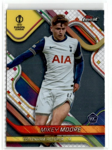 2024/25 TOPPS FINEST UEFA UCC BASE MIKEY MOORE RC HOTSPUR #59