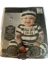 Convict Cutie - Halloween Costume- InCharacter -12-18 months play pen Time out