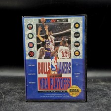 Bulls vs Lakers and the NBA Playoffs Sega Genesis Complete CIB Cleaned & Tested