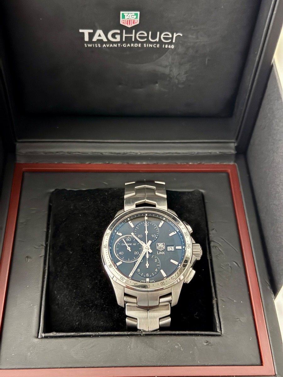 TAG Heuer - Link Calibre 16 Chronograph CAT2017 Watch, w/ Box