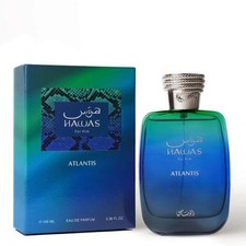 Rasasi Hawas Atlantis Eau De Parfum 100ml Citrus Fresh Mens Long-Lasting