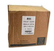 IPG 6151QT Clear 2" x 1500 Yards 1.7 mil Cold Temp Utility Hot Melt Tape 6 Rolls