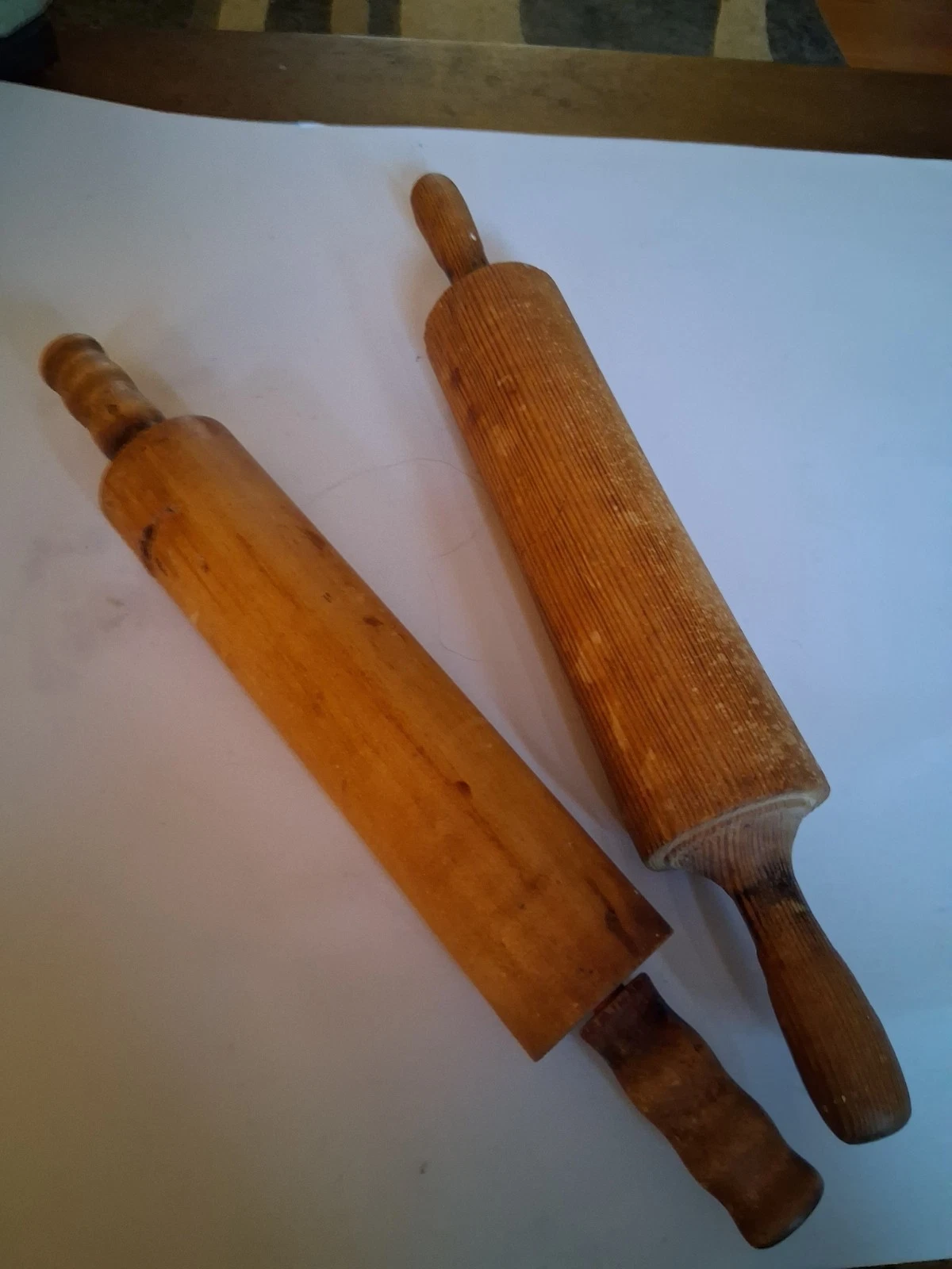 Wooden Rolling Pins 2 One Solid Wood The Othe Handles Turn