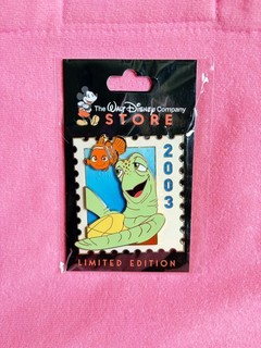 DEC WDCS D23 2026 Pixar Stamp Nemo Crush Finding Nemo 2003 LE 500 Disney Pin