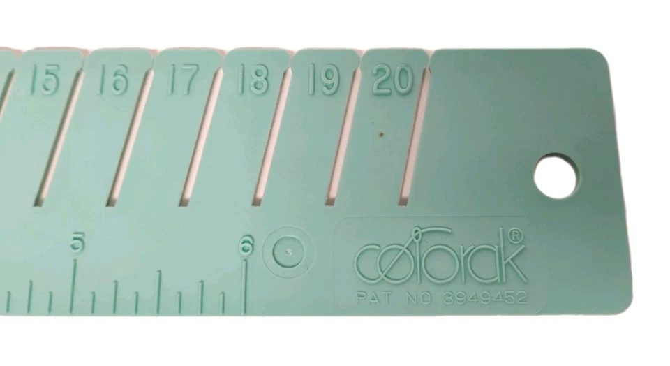 Organizador de hilo Susan Bates Colorak 10,5" tejido ganchillo costura encaje hecho en EE. UU. Foto 4 de 4