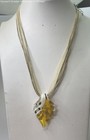 Multicolor Art Glass Pendant Necklace 12.3g — photo 1