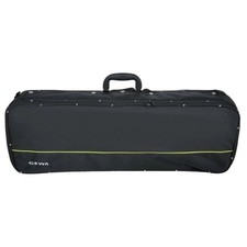 GEWA Aspirante 4/4 Oblong Black Violin Case - Foam Shell  Carbon-Optic Exterior