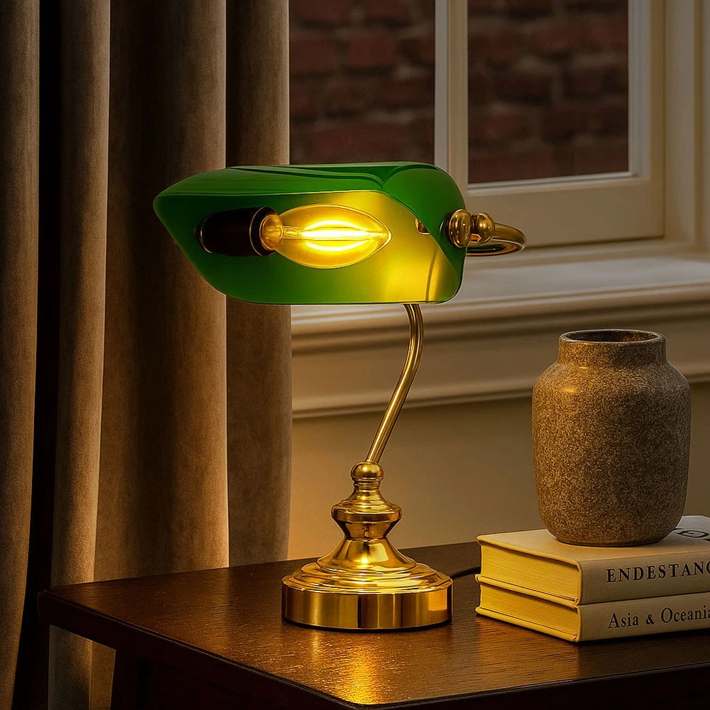 Lampe Banquier LAWYER Laiton 1x60W Ideal Lux
