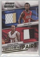 2014 Panini Threads Freshman Pairs Prime 17/25 Shabazz Napier Russ Smith #11 0c2