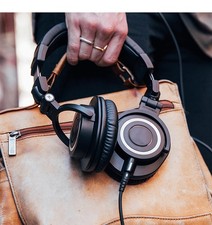 NEW Audio Technica ATHM50X Studio Monitor Headphones + Case & Cables ATH-M50X