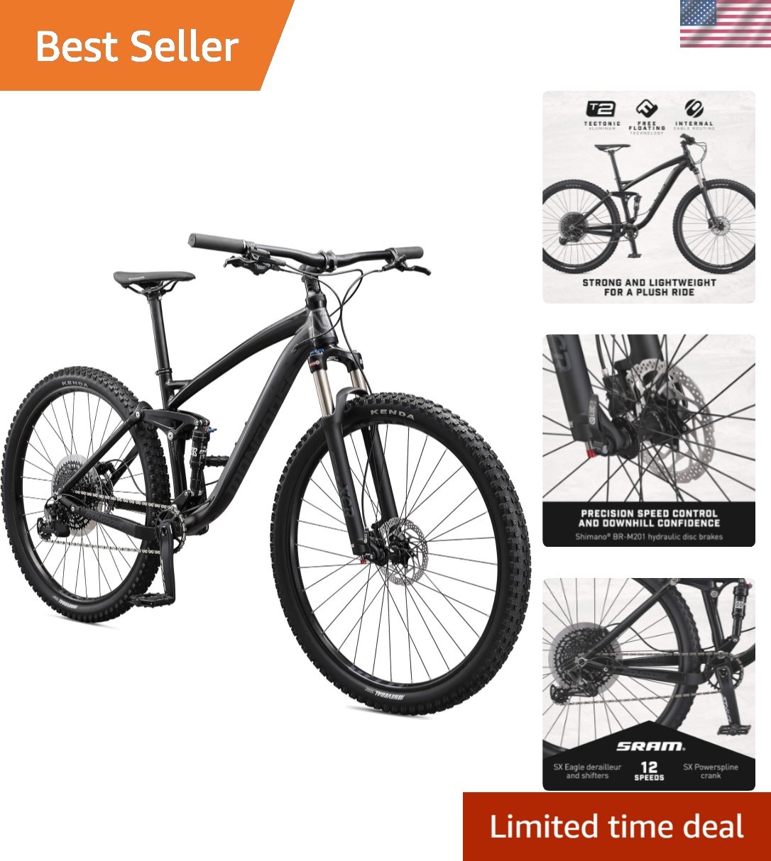 Salvo Comp Mountain Bike: 29-Inch Wheels, Dual Suspension & Hydraulic Brakes